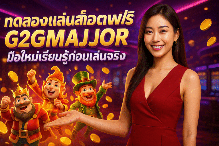 ทดลองเล่นสล็อตฟรี G2GMAJOR มือใหม่เรียนรู้ก่อนเล่นจริง