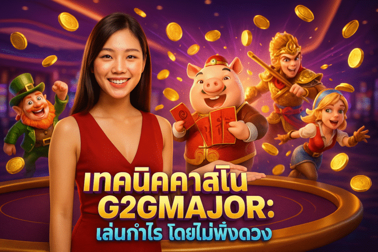 เทคนิคคาสิโน G2GMAJOR เล่นกำไร โดยไม่พึ่งดวง