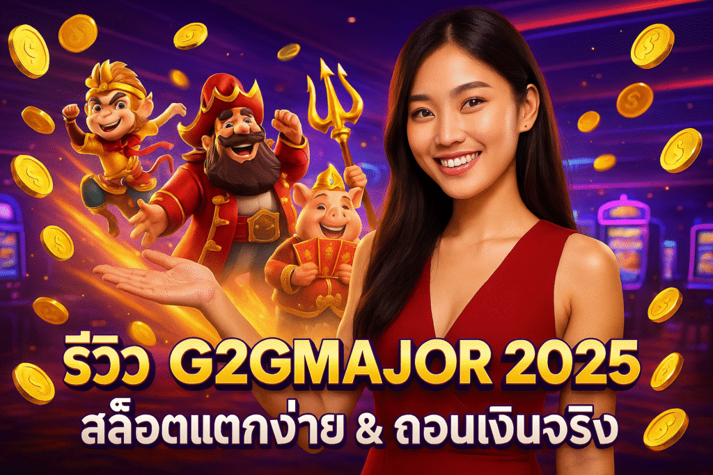 รีวิว G2GMAJOR 2025 สล็อตแตกง่าย & ถอนเงินจริง
